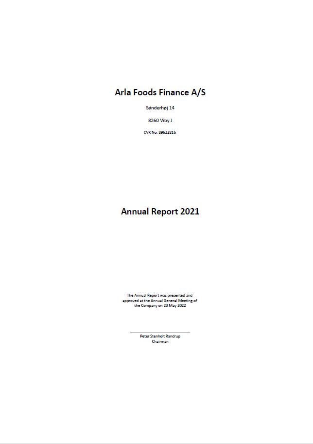 Arla Foods Finance A/S 2021